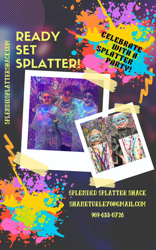 Neon Splatter Paint Event