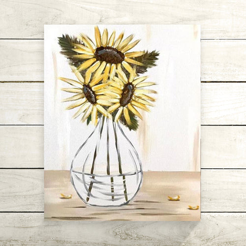 Sunflower in a Vase DIY Painting Kit