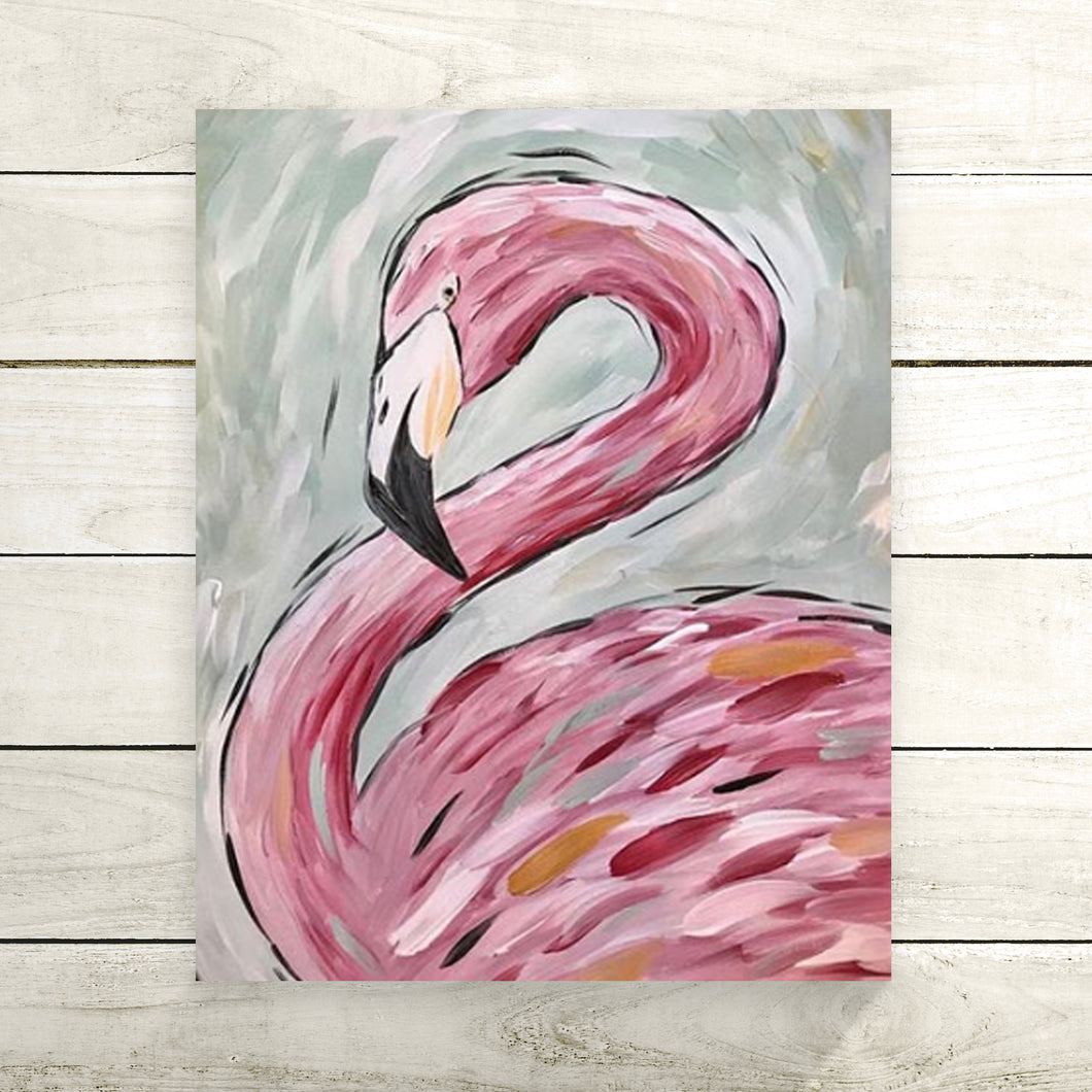 Pink Flamingo DIY Painting Kit