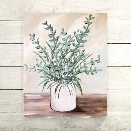 Greenery in a Vase DIY Painting Kit