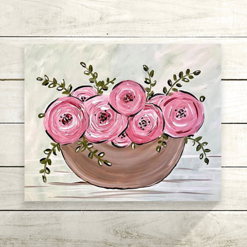 Flowers in a Bowl DIY Painting Kit