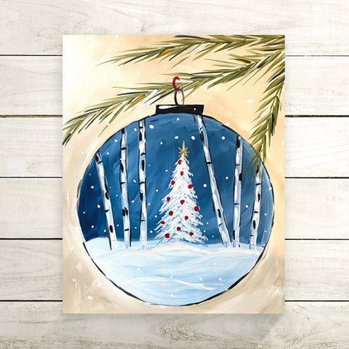 Scenic Ornament with Tree DIY Painting Kit
