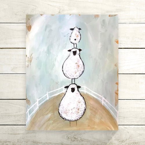 Stacked Sheep DIY Painting Kit