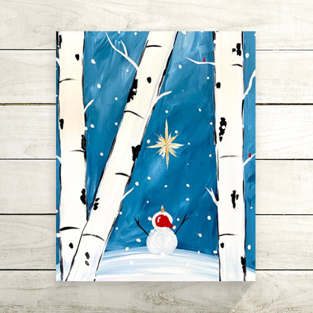 Snowman in the Woods DIY Painting Kit