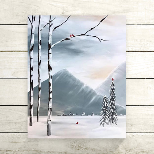 Snowy Mountains Painting DIY Painting Kit